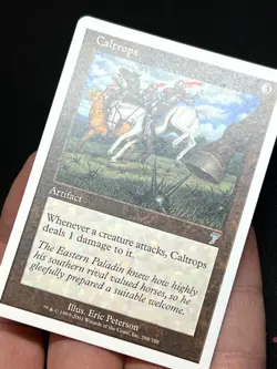 Caltrops - 7th Edition - MTG - Magic the Gathering - LP - card C - white smudge - Image 3