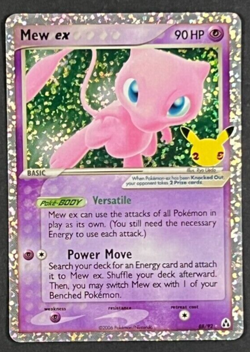 Mew ex Celebrations 25th Anniversary Ultra Rare Holo Pokemon Card 88/92 - Image 1