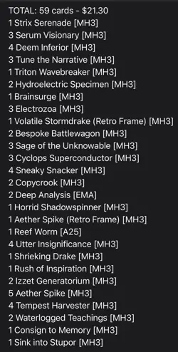 Blue Lot 59 Cards Magic The Gathering New Creatures & Spells MTG - Image 4