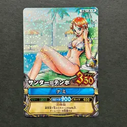 S3579 Nami in Bikini Holo Japanese One Piece Berry Match Carddass Card 2008 D6 - Image 1