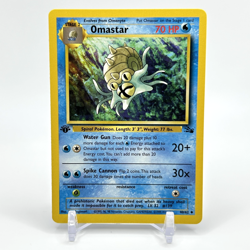 Omastar 40/62 1st-Edition Non-Holo Pokemon Card Fossil NM - Image 1