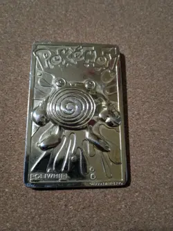 1999 Pokemon Pikachu & Poliwhirl Trading Card 23K Gold Plated Burger King - Image 3