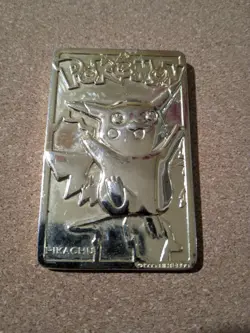 1999 Pokemon Pikachu & Poliwhirl Trading Card 23K Gold Plated Burger King - Image 5