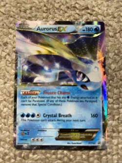Pokemon TCG Aurorus EX Black Star Promos Holo Card XY102 - Image 3