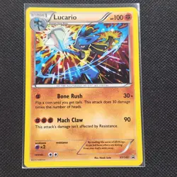 Lucario - XY140 - Cosmos Holo - Black Star Promo - Pokemon Card - LP - Image 1