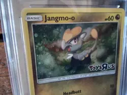 Pokemon Cards promo Holo 75/111 jangmo toys r us ar sr graded slab card art b32 - Image 2