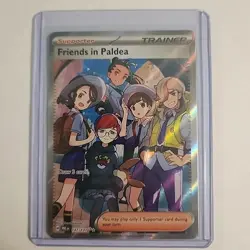 Pokemon TCG Trainer Friends in Paldea Ultra Rare Holo Card 137/131 Prismatic - Image 1
