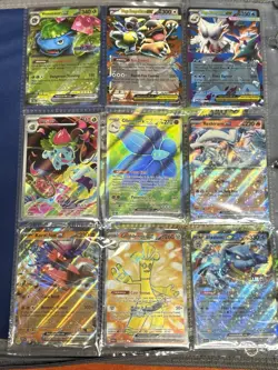Pokemon Card Binder 217 Cards 50% Off See Desc! $1200+ HUGE VALUE!! - Image 1