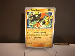 Tapu Koko 065 2024 Pokemon Surging Sparks Reverse Holo Rare Card NM+ - Image 1