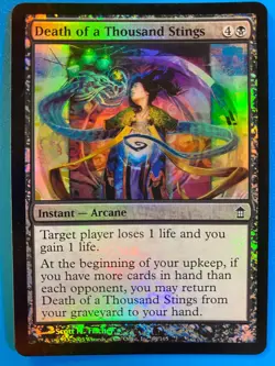 MTG 1x FOIL Death of a Thousand Stings Saviors of Kamigawa Magic Gathering x1 NM - Image 1