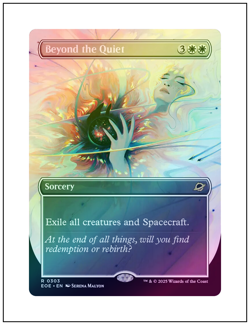 1x Beyond the Quiet, Foil, Borderless Art, Magic the Gathering MTG NM - Image 1