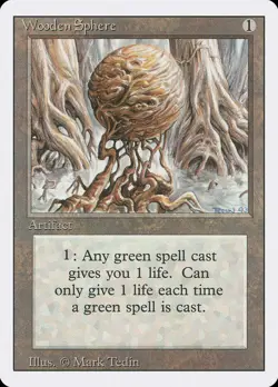 Wooden Sphere [Revised Edition] Magic MTG - Image 1