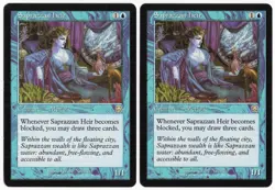 Saprazzan Heir x2 2x 1999 Mercadian Masques Blue Rare Creature MTG SP - NM AZ1 - Image 1