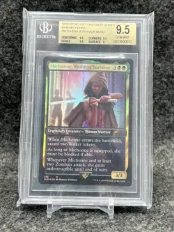 MTG Secret Lair Michonne, Ruthless Survivor Walking Dead Foil Beckett 9.5 - Image 1