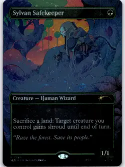 MTG Sylvan Safekeeper (Galaxy Foil) Foil NM Secret Lair Drop Series Magic 2109 - Image 1