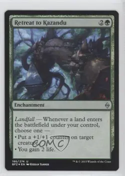 Retreat to Kazandu Foil Magic: Battle For Zendikar BFZ #186 - Image 1