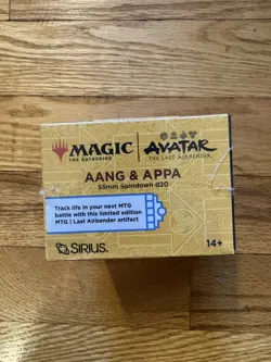 MTG Avatar The Last Airbender Aang & Appa 55mm Spindown D20 Sealed - Image 3