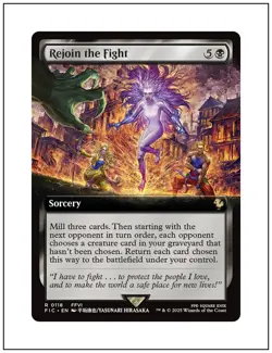 1x Rejoin the Fight, Extended Art, Final Fantasy, Magic MTG NM - Image 1