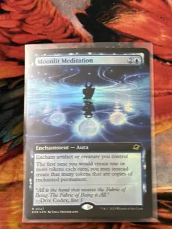 Edge Of Eternities- Moonlit Meditation- Enchantment- Borderless Foil- EoE 327- - Image 1