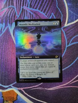 Edge Of Eternities- Moonlit Meditation- Enchantment- Borderless Foil- EoE 327- - Image 1