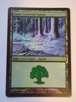 {1x} ~ Snow-Covered Forest ~ *Foil* LP 155/155 Coldsnap Jim Nelson *Startropic* - Image 2