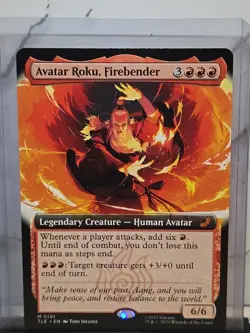 Magic: The Gathering Avatar Collector Roku Firebender Extended Art M 0191 - Image 1