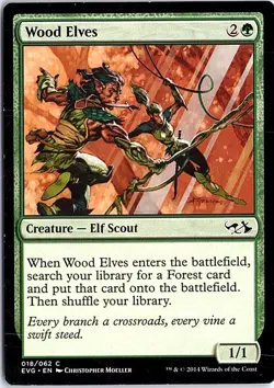 Wood Elves C Duel Decks: Elves vs. Goblins 18 LP MTG - Image 1