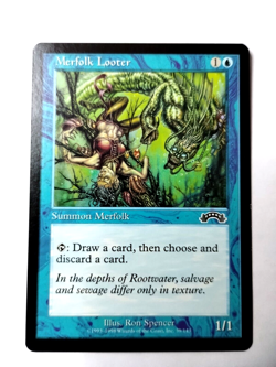 MTG Merfolk Looter Exodus 39/143 Regular Common - Uncirculated - Image 1