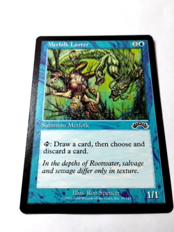 MTG Merfolk Looter Exodus 39/143 Regular Common - Uncirculated - Image 2