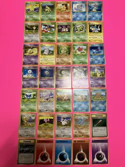 Lot Of 35 Vintage Neo Japanese Pokemon Cards NM-HP No Doubles - Image 1