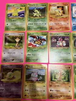 Lot Of 35 Vintage Neo Japanese Pokemon Cards NM-HP No Doubles - Image 2