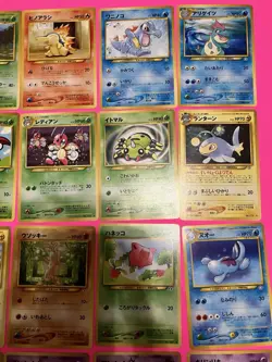 Lot Of 35 Vintage Neo Japanese Pokemon Cards NM-HP No Doubles - Image 3