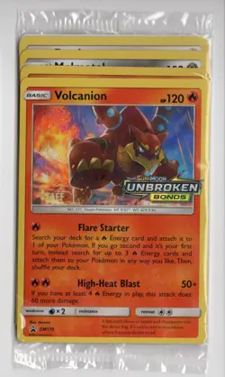 Pokemon SEALED complete set Unbroken Bonds STAFF Promos SM179 SM180 SM181 SM182! - Image 1