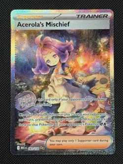 Pokemon Cards Acerola's Mischief 183/132 Mega Evolution NM - Image 1