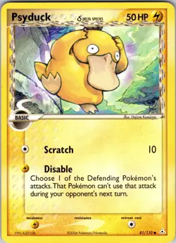 Psyduck (Delta Species) 81/110 Holon Phantoms Pokemon TCG LP - Image 1