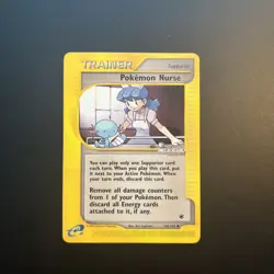 Pokemon Nurse 145/165 Expedition Base Set Regular Pokemon TCG Lightly Played LP - Image 1
