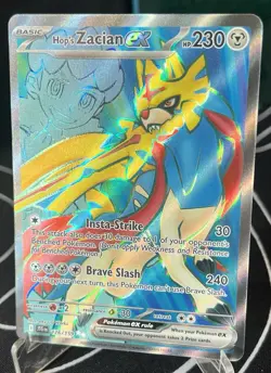 Hop's Zacian ex 176/159 Journey Together Full Art Holo Rare Pokemon TCG MINT - Image 2