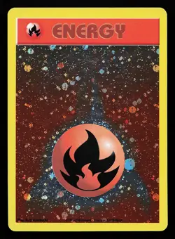 Fire Energy Holo WOTC Energize League Promo Pokemon Card - Image 1
