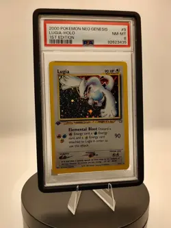 Pokemon 1st Edition Lugia 9/111 Neo Genesis Holo PSA 8 - Image 1