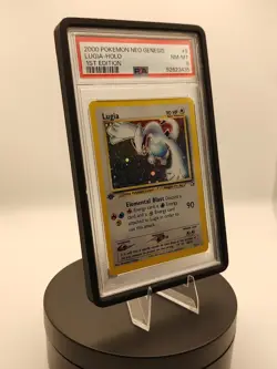 Pokemon 1st Edition Lugia 9/111 Neo Genesis Holo PSA 8 - Image 4