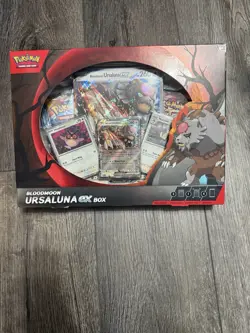 Pokemon TCG Ursaluna Bloodmoon EX Box (Sealed) - Image 1