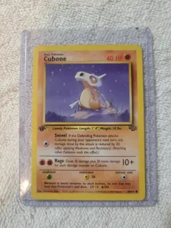 Cubone Jungle Set 1st EDITION 50/64 Common Pokemon 1999 NEAR MINT - Image 1