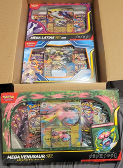 Pokemon Mega Evolution Mega Latias EX Kangaskahn Venusaur EX UPC Sealed Lot Of 3 - Image 1