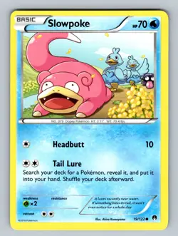 Slowpoke 19/122 Common XY - BREAKpoint NM Pokemon TCG - Image 1