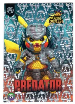 Predator (Pikachu) #E2 - SILVER Holo Box Hit Electric Pikachu Cosplay - Pokemon - Image 1