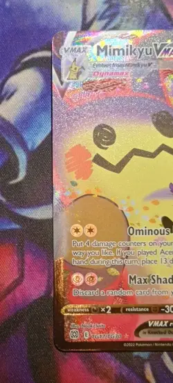 Pokemon TCG Mimikyu VMAX Tg17/Tg30 SWSH09: Brilliant Stars Trainer Gallery NM - Image 2