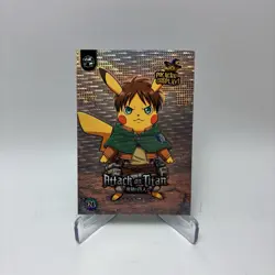 Attack On Titan #E24 - Silver Holo Pikachu Cosplay Pokemon - Image 1