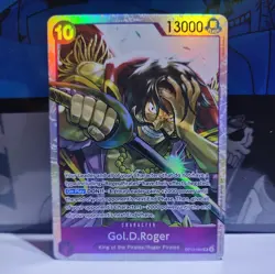 Gol. D. Roger (SR) OP13-064 One Piece Card Carrying On His Will English - Image 1