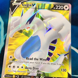 Lugia V - 185/195 - Full Art Rare Silver Temptest - Pokemon Card - NM - Image 2