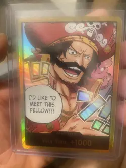 Gold DON!! Card OP13 Gol D. Roger (Carry On His Will) One Piece TCG English NM - Image 1
